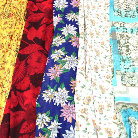 Super Printed Summer Drape Bundle 15 Metres, 5 Designs - Pound A Metre